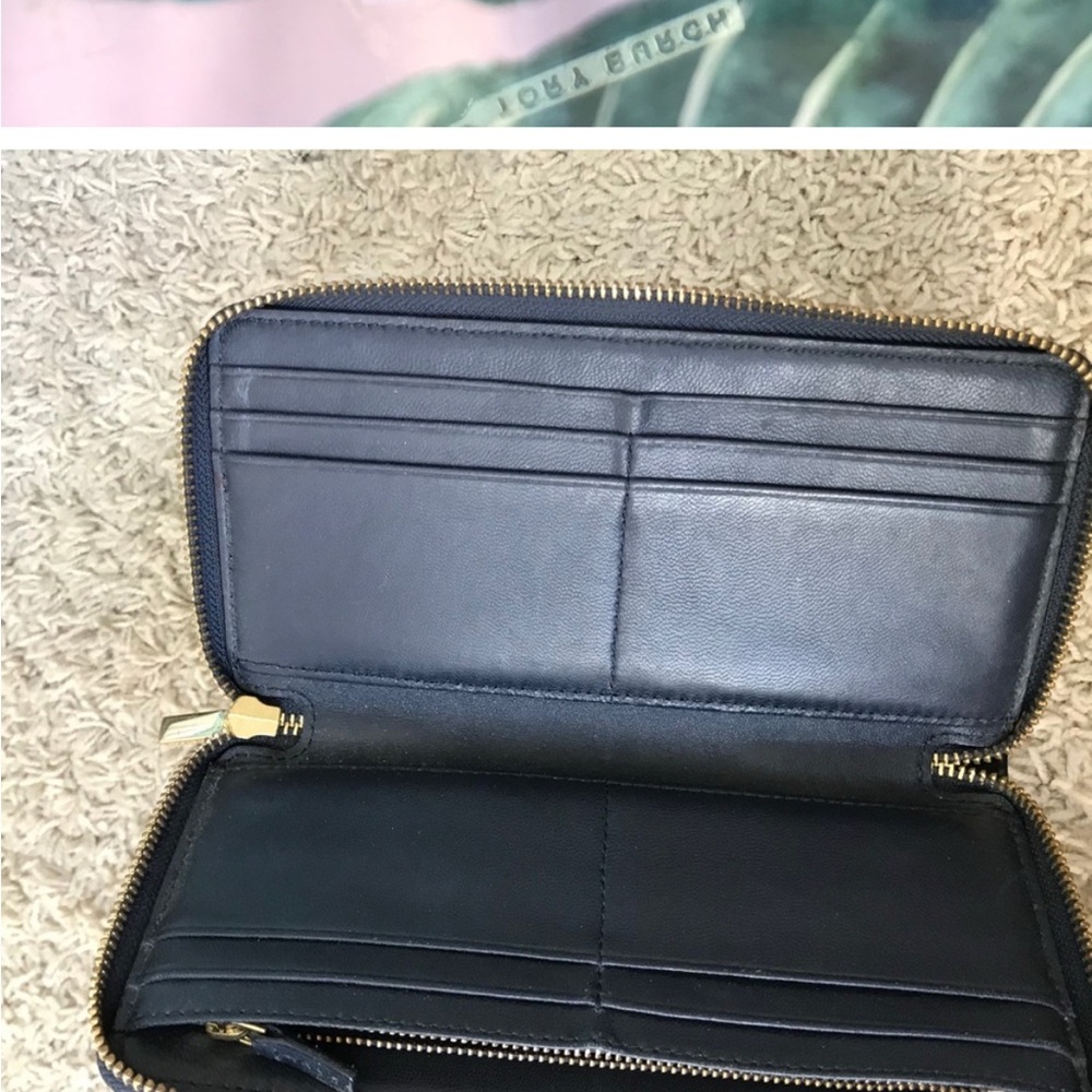 Tory Burch Quilted Diamond Tote - Navy Blue - Picture 16 of 16